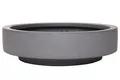 Produktbild: Pflanzschale Dekoschale rund Fiberglas Beton-Design Grau ESCADA LOW 12x45 cm