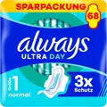 Produktbild: Always Ultra Day Damenbinden Normal Gr1 Flügel 68 Stück ultradünn saugfähig