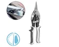 Produktbild: STAHLWERK Blechschere Blechschere gerader Schnitt Metallschere, (Packung, 1-tlg), zum professionellen Schneiden von Metallblechen