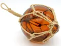 Produktbild: Sea-Club Fischerkugel Maritime Deko Glas & Tauwerk/Sisal Ø=10cm Amber
