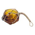 Produktbild: Fischerkugel aus Glas/Tauwerk 10 x 20 cm AMBER Sea-Club