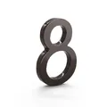 Produktbild: Montague Metal Products Powder Coated Black MHN-06-F-RB1 Schwimmende Hausnummer Acht 6