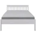 Produktbild: Inter Link Chilly Home Bett Colonial Massivholz Kiefer weiß - Weiß