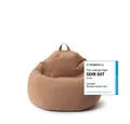 Produktbild: Lumaland Sitzsack Comfort Line, Indoor Beanbag 70x80x50cm mit anpassbaren EPS-Perlen, Weiches Bodenkissen für Kinder & Erwachsene, 120 L Volumen