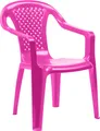 Produktbild: Kinder Stapelstuhl Bistrostuhl Rattan-Optik Kunststoff Pink