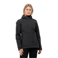 Produktbild: Jack Wolfskin Ganzjahresjacke Moonrise 3in1 (wasser-/winddicht, mit Fleece-Innenjacke) schwarz Damen, Größe: XXL