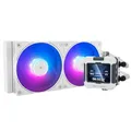 Produktbild: Thermalright Frozen Warframe 240 Weiß ARGB CPU-Wasserkühlung,240 AIO-Kühlung,IPS 320*240 Auflösung LCD-Bildschirm,flüssiger CPU-Kühler für AMD/Intel Flüssig-CPU-Kühler: LGA1700/AM4/AM5,AIO-Wasserkühle