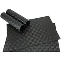 Produktbild: matches21 Tischset Platzset MODERN Platzmatten 4er Set geflochten Kunststoff 45x30 cm Schwarz/abwaschbar