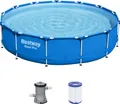 Produktbild: Bestway® Steel Pro™ Frame Pool-Set mit Filterpumpe Ø 396 x 84 cm, blau, rund