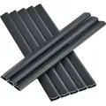 Produktbild: Juskys PVC Sichtschutzstreifen Zaun 4er Set - 4 Rollen à 35m x 19cm - Anthrazit - Grau