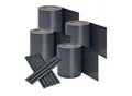 Produktbild: Juskys PVC Sichtschutzstreifen Doppelstabmatten Zaun 4er Set á 35m x 19cm - Zaunfolie – anthrazit