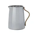 Produktbild: Stelton Emma Teeisolierkanne, Thermokanne Edelstahl m. Buchengriff, Hellgrau, 1L
