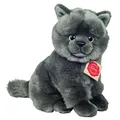 Produktbild: TEDDY HERMANN PLÜSCHTIER KUSCHELTIER KARTÄUSER KATZE SITZEND 20 CM NEU