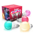 Produktbild: innr Zigbee E27 Smart Lampe, funktioniert mit Hue* und Alexa (Bridge erforderlich), White & Color, 16 Million Farben, Smart Home Glühbirne, Dimmbar, 880 Lumen, 4 Stück