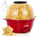 Produktbild: Popcornmaschine 450W Klein Popcorn Maker mit Antihaft Heizfläche Inkl. Löffel