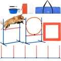 Produktbild: VEVOR Hunde-Agility-Trainingsgerät 4-teilig-Set mit Hürden Sprungring Pausenbox