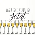 Produktbild: 20 Servietten Das beste Alter ist jetzt gold als Tischdeko für den Geburtstag 33x33cm