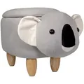 Produktbild: Svita Tierhocker, Grau, Textil, Tiere, 32x37x57 cm, Wohnzimmer, Hocker, Sitzhocker