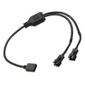 Produktbild: ARGB Verteiler 5V 3Pin an SM 3Pin Stecker Verlängerung Kabel Adapter Anschluss