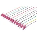 Produktbild: Durchgefärbte LC Simplex OM4 Pigtails, Kabel mehrfarbig, 12 Stück