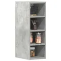 Produktbild: vidaXL Wandschrank mit Glas, Betongrau, 20 x 29,5 x 60 cm
