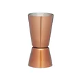 Produktbild: BarCraft Doppelseitiger Cocktail-Jigger/Spirituosen-Messbecher, Edelstahl, Kupferoptik, 25/50 ml, Kupfer