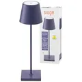 Produktbild: Sigor Akku-Tischleuchte Nuindie 380mm pflaumenblau 2,2W FlexMood 2200K/2700K IP54 168/197lm Ra85 dim