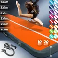 Produktbild: AIRTRACK Matte Tumbling Matte mit Pumpe PVC Tumblingmatte Gymnastikmatte Turnmatte Farbe: Orange-Grau Maße: 300*100x20cm