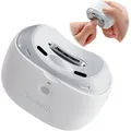 Produktbild: Elektrischer Nagelknipser 3 in 1 für Kinder Senioren LED Leise USB Weiß