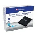 Produktbild: Verbatim VER43890 External Slimline USB 3.0 Blu-ray und MDisc Brenner, externes 