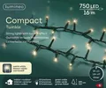 Produktbild: Lumineo Lichterkette Compact Twinkle 750 LED 16 m warm weiß, grünes Kabel