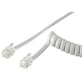 Produktbild: Goobay Telefonhörerkabel 50246, 2m, Spiralkabel, RJ10, weiß