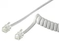 Produktbild: 2m Telefonhörer-Spiralkabel, RJ10-Stecker (4P4C) an RJ10-Stecker (4P4C)