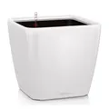 Produktbild: Lechuza Pflanzengefäß QUADRO Premium LS 21 weiß hochglanz 22,5x22,5x20,5 cm
