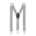 Produktbild: MASADA Herren Hosenträger mit robusten Karabiner Verschluss stufenlos verstellbar 3,5 cm breit und bis zu 195 cm Körpergröße - Hellgrau