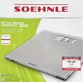 Produktbild: Soehnle Digital-Personen-Waage aus Glas Compact 300 bis 180 Kg Grau NEU