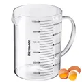 Produktbild: Westmark Messkanne aus Glas – Ideal zum Abmessen von Zutaten beim Backen und Kochen, mikrowellengeeignet, temperaturbeständig, egonomischer Griff – 1,1 Liter