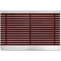 Produktbild: Karat Fußmatte Profi Brush mit Alu-Rahmen Fußabtreter mit Hochleistungsbürsten Rot 40 x 60 cm