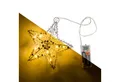 Produktbild: Out of the Blue LED Dekolicht LED-Weihnachtsdeko: Metall-Stern mit Timer, zum Aufhängen, 10 LEDs, Timer, Ein-/Ausschalter, LED, Warmweiß