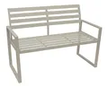 Produktbild: Gartenbank Parkbank Alubank Gartenmöbel Bank ATLANTA 2-sitzer modern, Alu weiss