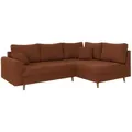 Produktbild: S-Style Möbel Ecksofa, Terracotta, Textil, Echtholz, Teilmassiv,Buche, Birke, 4-Sitzer, Füllung: Polyetherschaumkern, L-Form, Ottomane rechts, 231x161 cm, Blauer Engel, Oeko-Tex®, FSC Mix, Hergestellt in Europa, Wohnzimmer, Sofas & Couches, Wohnlandschaften, Ecksofas