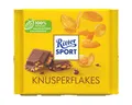 Produktbild: Ritter SPORT Schokolade, Ritter Sport Knusperflakes Sahneschokolade mit Cornflakes 100g