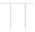 Produktbild: vidaXL Markise Stützen für Markisen Weiß 300x245 cm Eisen (1-St)