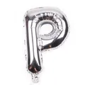 Produktbild: 80 cm Folienballon XL Luftballon Buchstaben A-Z Silber Luft groß Geburtstag