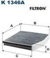 Produktbild: FILTRON K1346A Filter für Innenraumluft Innenraumfilter Filter Innenraum