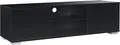 Produktbild: [en.casa]® Fernsehtisch - Schwarz 34,5x120x40 cm - TV Lowboard Board Fernseher Schrank Unterschrank