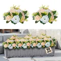Produktbild: VEVOR Blumenkugeln 24x24x12cm künstliche Blumenarrangements Champagnerfarbe