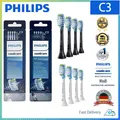 Produktbild: 4/8x Philips Sonicare C3 Optimal Premium Plaque Bürstenköpfe HX9044 Schwarz/Weiß