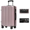 Produktbild: YONSLY Hartschalen-Trolley Premium Hartschalen-Reisekoffer, 4 Rollen, TSA-Schloss, YKK-Reißverschluss, austauschbare Rollen/Griffe 66 cm