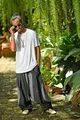 Produktbild: virblatt Haremshose Herren & Haremshose Damen, Baumwolle, Goa Hose Aladinhose Hippie 2 Taschen mit Reißverschluss